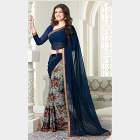 Vinay’s soft Printed Georgette Sharee
